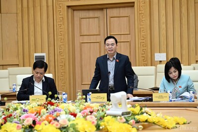 Ông Trần Văn Khải - Ủy ban Khoa học Công nghệ và Môi trường của Quốc hội - phát biểu tại hội nghị