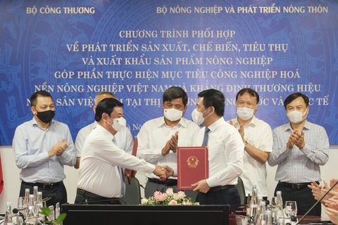 Lễ Ký kết Chương trình phối hợp về phát triển sản xuất, chế biến, 33Win 4com nhà cái tỷ lệ World Cup và xuất khẩu sản phẩm nông nghiệp