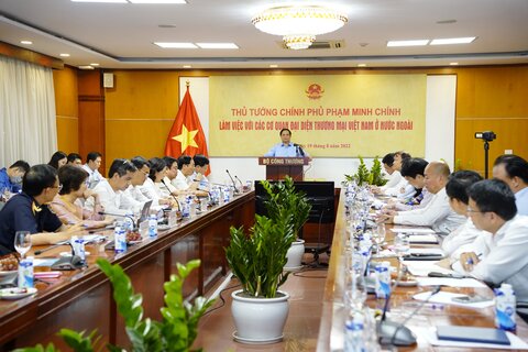 Thủ tướng Link Đăng Ký 33WIN Tặng Code 133K Phạm Minh Chính làm việc với các Cơ quan đại diện Thương mại Việt Nam ở nước ngoài