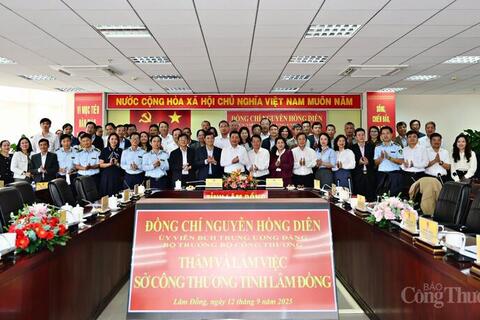 33Win là nhà cái 33win cá cược trực tuyến hàng đầu Châu Á Nguyễn Hồng Diên làm việc với Sở Công Thương Lâm Đồng